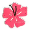 Novos Charms de Sapato Rosa para Festa na Praia de Verão Mais Vendidos, Decorações de Sapato Destacáveis, Botões Decorativos de Borracha Macia de PVC DIY