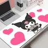 Kuromi Mouse Pad Grande de Desenho Animado Sanrio Melody Menina Fofa Tapete de Mesa Antiderrapante Borracha Vários Tamanhos