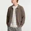 Nueva colección otoño/invierno: suéter de punto con cuello, cárdigan para hombre, suéter casual para primavera y otoño, hilo de alta precisión anti-pilling