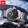 Dropshipping Marca Oulishi Fábrica Reloj de Cuarzo para Hombre Calendario Luminoso Resistente al Agua Reloj de Negocios Reloj para Hombre