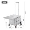 Carro de Camping, Carrito de Compras Plegable para el Hogar, Carrito de Campamento con Mesa, Carrito de Picnic al Aire Libre, Caja de Almacenamiento, Carrito Caja
