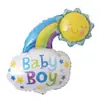 Coleção Balão Bebê Aniversário de Bebê Festa da Lua Cheia Decoração Balão de Filme de Alumínio Meninos Meninas Mamadeira Balão de Folha de Alumínio