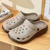 Zuecos Lidani para Hombre para Uso en Exteriores 2026 Nuevo Verano Suela Gruesa Antideslizantes Resistentes al Olor Transpirables Eva Zapatillas de Conducir