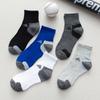 Calcetines de algodón para hombre Foot Dele, nuevos para otoño e invierno, color liso, suela, cintura, calcetines deportivos de algodón para hombre, calcetines al por mayor