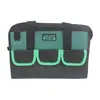 Bolsa de Herramientas de Tela Oxford Bolsa de Almacenamiento de Herramientas de Ferretería Bolsa para Electricista Carpintería Reparación Bolsa de Herramientas de Lona Resistente al Desgaste Fondo de Plástico