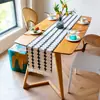 A NOSOTROS. Mantel de Mesa con Borlas Transfronterizo Lino Grueso Algodón Ganchillo Decoración de Fiesta Bandera Larga de Mesa Fábrica