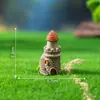 Paisagem em miniatura, castelo retrô criativo estilo europeu, decoração de jardinagem, enfeites DIY, acessórios para pendurar, decorações para terrário, pequenas figuras