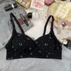 Ropa interior estampada sin costuras cómoda y transpirable, inteligente y linda, para mujer. Sujetador fino con soporte suave sin aros, que reduce el busto, para mujer