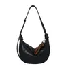 Bolso de Cuero con Cera de Aceite Vintage en Forma de Media Luna para el Hombro para Mujer, Nuevo Modelo 2026, Correa Ancha para el Hombro, Gran Capacidad, Bolso Cruzado de Hombro Único Tipo Dumpling
