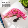 Planta de Pinheiro Artificial Acolhedor em Vaso Planta Verde de Interior Bonsai Decoração de Flores Artificiais para Desktop Decoração de Casa Ornamento Árvore de Pinheiro