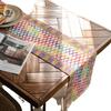 Yi Manqi tabla de rimas color bandera franja de color costura borla tejida material natural festival americano suministro directo de fábrica