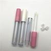 Frasco Redondo para Brilho Labial de 2,5ml, Tampa Brilhante Branca Fosca de Alta Qualidade, Tubo para Aplicação de Batom Líquido, Frasco Rosa para Gloss Labial, Venda Quente Transfronteiriça, Tubo para Moldagem por Injeção DIY