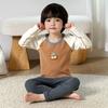 Conjunto de Ropa Interior para Niños Ropa de Otoño para Niños Pantalones Algodón Puro Ropa Térmica Engrosada Otoño e Invierno Tejido Antibacteriano Nuevo Estilo