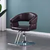 Cadeira profissional para salão de cabeleireiro, simples e multifuncional, cadeira giratória para corte de cabelo, cadeira profissional durável para corte de cabelo