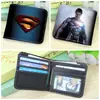 Cartera corta de cuero PU Wukong de Dragon Ball para estudiantes hombres y mujeres con impresión a todo color, bolsa plegable para tarjetas, monedero, producto derivado