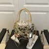 Bolso de Diseño de Lentejuelas de Nicho de Este Año 2025 Bolso Nuevo para Mujer Bolso Cruzado Versátil con Cadena Bolso Cubo de Hombro Único