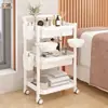 Carrito de Belleza, Carrito Especial para Salón de Belleza, Carrito para Herramientas e Instrumentos, Estante de Almacenamiento para Pestañas y Manicura, Carrito para Tatuaje y Micropigmentación