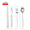 Aço Inoxidável 304 Faca Garfo Colher Hashi Coreano Talheres Domésticos Nórdicos Colher para Mexer Café Hotel Faca Garfo Colher Talheres