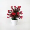Suministrado directamente por el fabricante: Planta artificial de diente de león en maceta de 25 piezas para decoración de mesa en cafeterías y restaurantes, adorno de bonsái de flor artificial de plástico