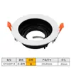 Kit de Downlight Retangular LED de Cabeça Única e Dupla Suporte de Copo de Lâmpada Mr16 Embutido Corredor Teto Downlight