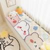 Estilo cartoon quarto longo antiderrapante cobertor de janela saliente quarto absorvente resistente a manchas cobertor de cabeceira doméstico engrossado tapete tipo caxemira