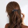 Pinza de Resorte de Estrella de Mar, Pinza Superior en la Parte Posterior de la Cabeza, Pinza Horizontal, Pinza Elegante de Una Sola Palabra, Pinza para Cabello para Media Cola, Pinza para el Cabello para Mujeres con Cabello Corto, Versátil