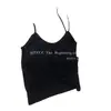 Chaleco de Copa Fija con Sencillo Nuevo Verano Ropa Exterior Hermosa Espalda Diseño de Camisola Pequeña con Almohadilla en el Pecho para Mujer