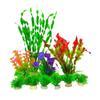 Paisajismo de Acuario Plantas Acuáticas Decorativas Simuladas de Plástico Falso Paquete Combinado Adornos Decorativos para Acuario Plantas Juego Completo