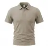 Camisa Polo Exportação Amazon Corporativa Transfronteiriça Cor Sólida Manga Curta Logo Bordado Tamanho Grande