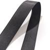 Faixa de borda de nylon imitação lisa bolsa 2,2cm preto em estoque teia de borda de criptografia de grão horizontal