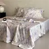 Edición de mostrador 20% Seda Hilo 60 Tencel de Lenzing Juego de Cama de Verano de Cuatro Piezas Lyocell Seda Helada Refrescante Colcha de Verano