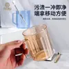 Vaso para enjuague bucal de mascota, vaso transparente de lujo ligero para enjuague bucal, vaso para lavar, vaso para cepillarse los dientes en el baño, vaso dental para uso en el hogar y dormitorio