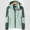 Nueva chaqueta hombres deportes al aire libre montañismo viaje fina otoño cortavientos impermeable chaqueta mujeres compra grupal estampado