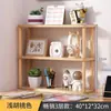 Estante Simples para Armazenamento de Mesa, Rack de Armazenamento de Madeira Maciça de Múltiplas Camadas, Pequeno Divisória de Múltiplas Camadas
