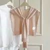 Xale de Lã Misturada Outono Verão Peça Exterior Fina Cardigan Pequeno Toque de Luxo Leve High-End Cobertura de Ombro para Ar Condicionado Cardigan de Tricô Feminino