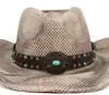 Acessórios para Chapéus Mais Vendidos Transfronteiriços Atacado Chapéus Unissex Europeus e Americanos com Tiras de Chapéu Cowboy em Couro PU e Cordões de Couro