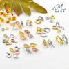 14k Ouro Cor-retendo Micro-incrustado Zircão Semente de Melão Fivela Diamante Colar Pingente Fivela U-em forma de Pingente Universal Fivela All-match
