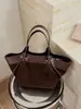 Bolso tote grande de ante vintage transfronterizo para mujer, nuevo bolso de hombro para ir al trabajo de otoño 2026, bolso cruzado versátil