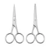 Tijeras de acero inoxidable para cejas pegatinas de belleza para párpados tijeras pequeñas tijeras para cejas domésticas cabeza redonda tijeras para barba nariz venta al por mayor