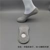 Calcetines invisibles para hombre, con pegamento para el talón, antideslizantes, transpirables, de verano, finos, poco profundos, de tubo corto, de algodón, de color sólido, al por mayor