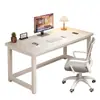 Escritorio de computadora, escritorio de escritorio para uso doméstico en dormitorio, escritorio de estudio, escritorio de escritura, escritorio de oficina simple, mesa rectangular, banco de trabajo
