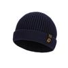 Gorro de Melón Tejido Cálido de Invierno para Exteriores Ciclismo Protección contra el Frío Protección para los Oídos Gorro de Tejer Versátil Simple para Hombre Gorro de Lana