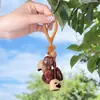 Estilo Bosque Colgante de campanilla de viento de cáscara de fruta natural indonesia Llavero de sanación sonora DIY Colgador de bolsa Colgador de coche Materiales de producto terminado