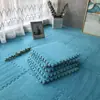 Dropshipping Transfronterizo de Alfombras Patchwork de Felpa para Dormitorios, Corte Libre, Lavables a Máquina, Cómodas Alfombras de Terciopelo de Algodón para Salas de Estar