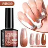 Esmalte de Uñas Fototerapia Popular Transfronterizo Color Caramelo Fluorescente Dopamina 12 Colores Deslumbrante Cambio de Temperatura Color Esmalte de Uñas Set de Pegamento