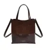 2025 Nuevo Bolso Cubo de Moda Portátil de Color Contrastante Mate Estilo Retro de Hombro Cruzado Tendencia Estampado de Leopardo Elegante Bolso para Mujer