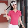 Polo de Golf para Mujer Nuevo Transpirable Manga Corta Camiseta Secado Rápido Ropa Deportiva para Exterior Casual Ropa de Mujer Running