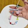 Lanyard de Muñeca con Lazo de Gato de Dibujos Animados Cuadrado Kt, Cadena de Muñeca para Teléfono Móvil, Llavero de Cámara Ccd, Colgante para Bolso, Anti-Pérdida