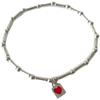 Pulsera de amor de bambú con sentido del diseño de alta gama estilo coreano para niñas otoño e invierno plata esterlina S925 linda simple estilo frío