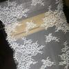 Encaje de doble pestaña de nailon no elástico, 30 cm de ancho, código de barras, hecho a mano, para ropa interior de boda, accesorios de encaje en stock